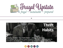 Tablet Screenshot of frugalupstate.com